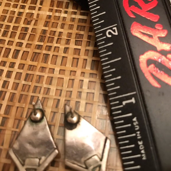 STERLING SILVER AND ONYX AND MARCASITE EARRINGS SET HANDCRAFTED - Picture 7 of 10